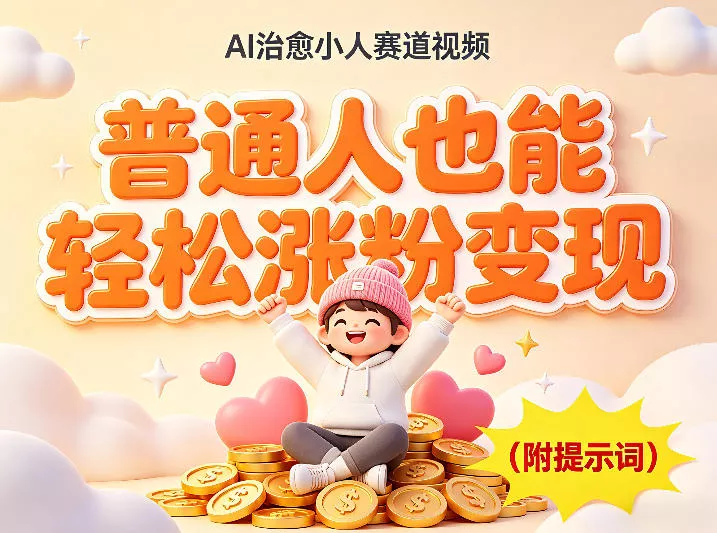 AI治愈小人赛道视频，普通人也能轻松涨粉变现，实操教学（附完整提示词）