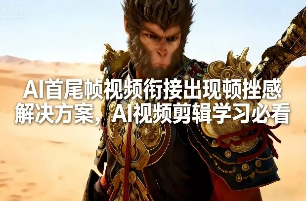 AI首尾帧视频衔接出现顿挫感解决方案，AI视频剪辑学习必看