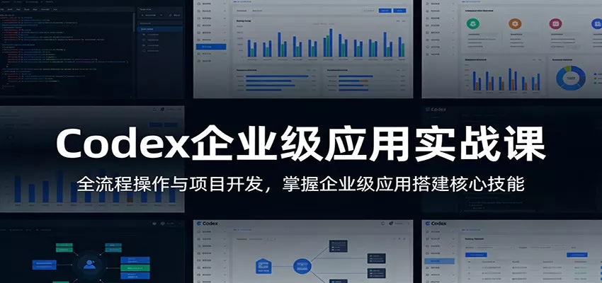 Codex企业级应用实战课：全流程操作与项目开发，掌握企业级应用搭建核心技能
