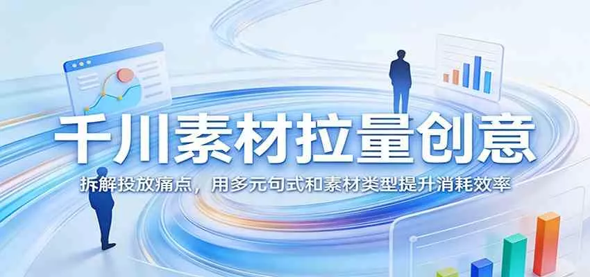 千川素材拉量创意：拆解投放痛点，用多元句式和素材类型提升消耗效率
