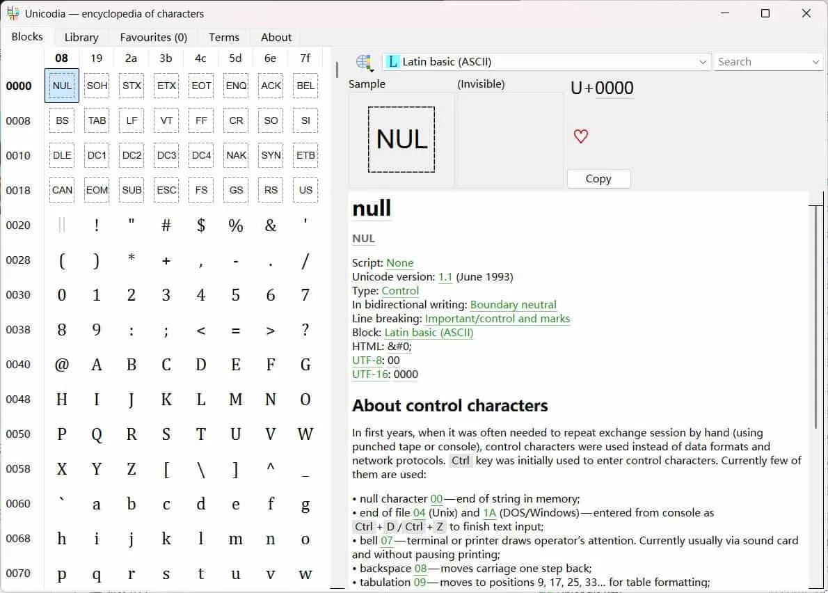 Unicode字符查询Unicodia v3.1.2绿色版