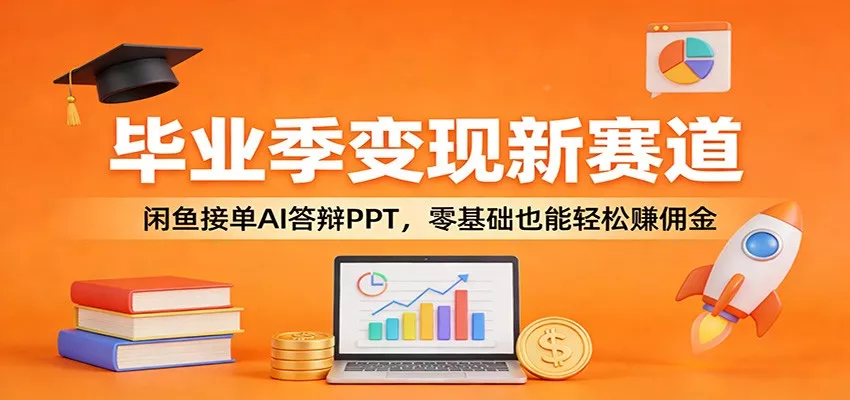 毕业季变现新赛道:闲鱼接单AI答辩PPT,零基础也能轻松赚佣金 毕业季变现新赛道:闲鱼接单AI答辩PPT,零基础也能轻松赚佣金
