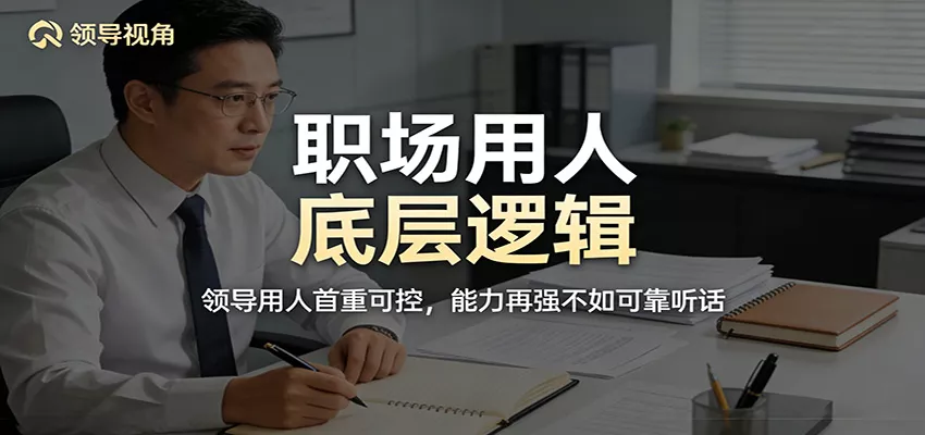 公众号付费文章：职场用人底层逻辑，领导用人首重可控，能力再强不如可靠听话