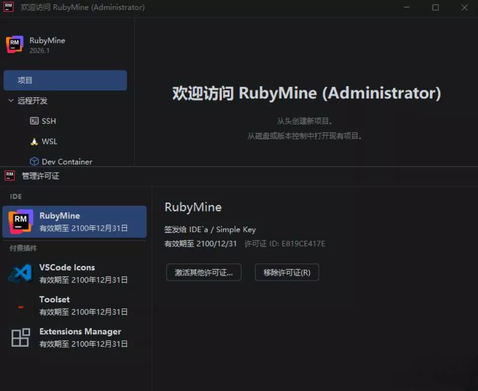 RubyMine v2026.1.0.0 高级版