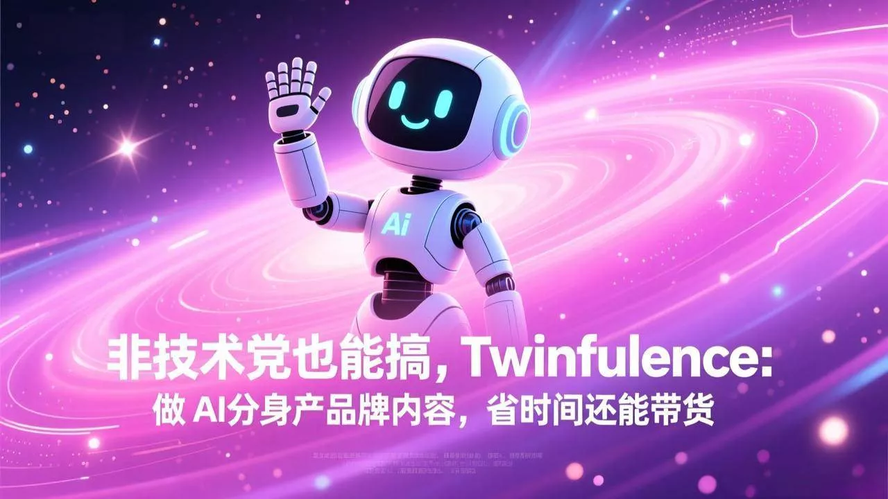 （17381期）非技术党也能搞!Twinfluence:做 AI 分身产品牌内容,省时间还能带货