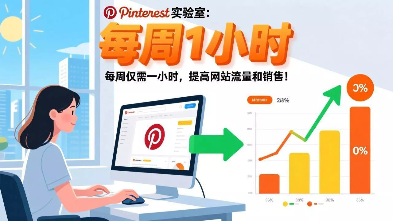 （17505期）Pinterest实验室：每周仅需一小时，提高网站流量和销售！