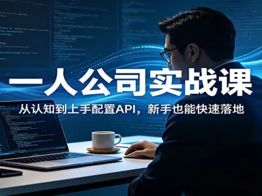 一人公司实战课:从认知到上手配置API,新手也能快速落地
