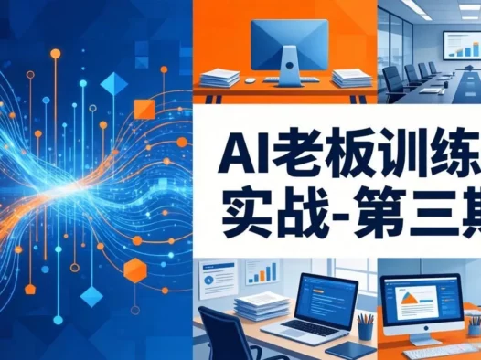 AI老板训练课实战-第三期:AI+内容应用落地教学,从0到1打通AI变现完整路径