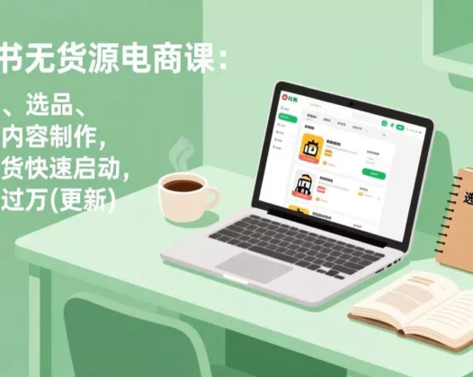 （17842期）小红书无货源电商课(3月更新)：从开店、选品、上架到内容制作，无需囤货快速启动，月盈利过万