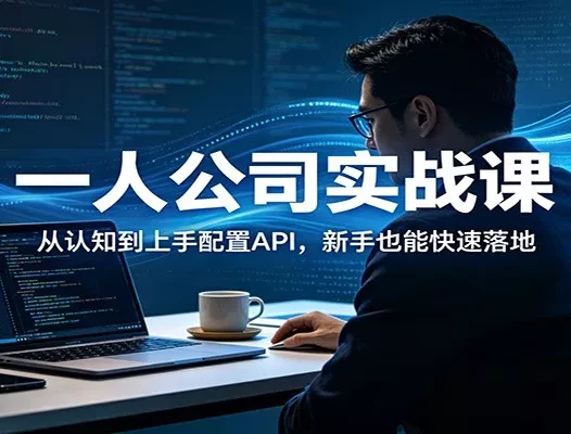一人公司实战课：从认知到上手配置API，新手也能快速落地