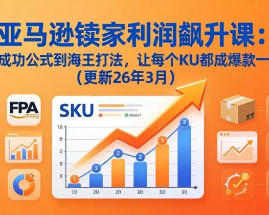 亚马逊卖家利润飙升课：从品类成功公式到海王打法，让每个SKU都成爆款一路飙升(更新26年3月